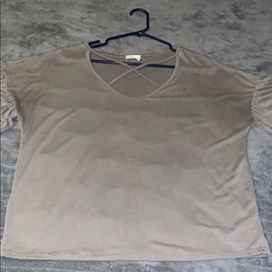 Caution to the wind short sleeve top